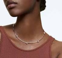 swarovski halskette rosegold